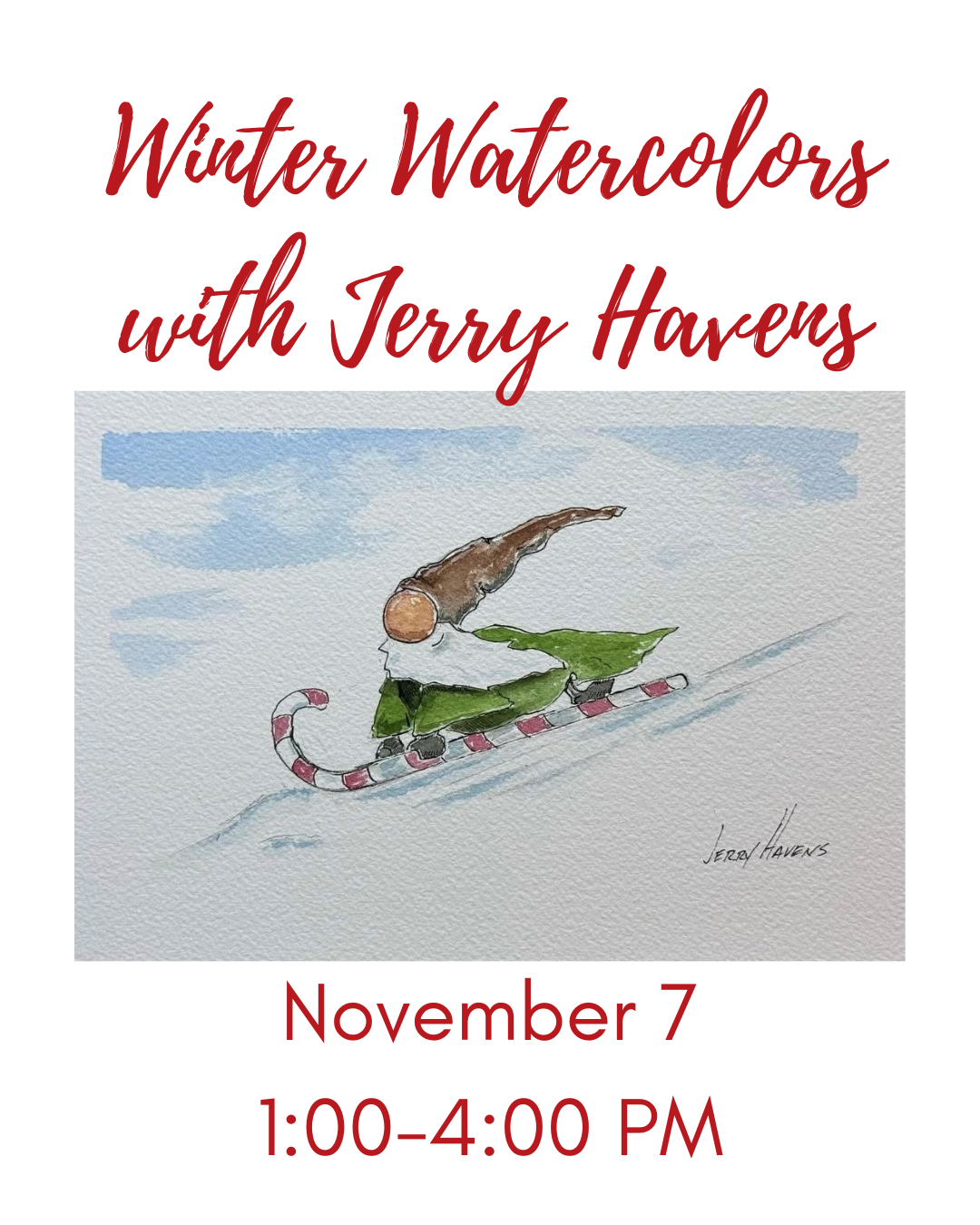 Handmade for the Holidays Series: Winter Watercolors with Jerry Havens